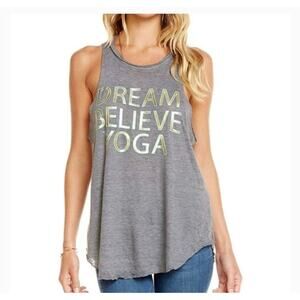 NWT  Chaser Tank Top "Dream Believe Yoga" Size M